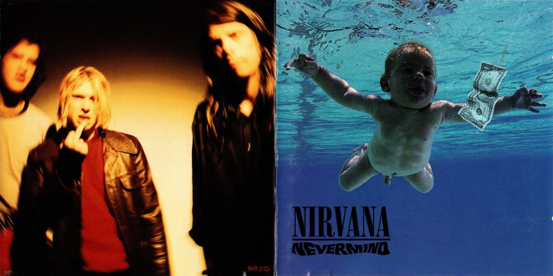 nevermind by nirvana booklet pages 1 and 2